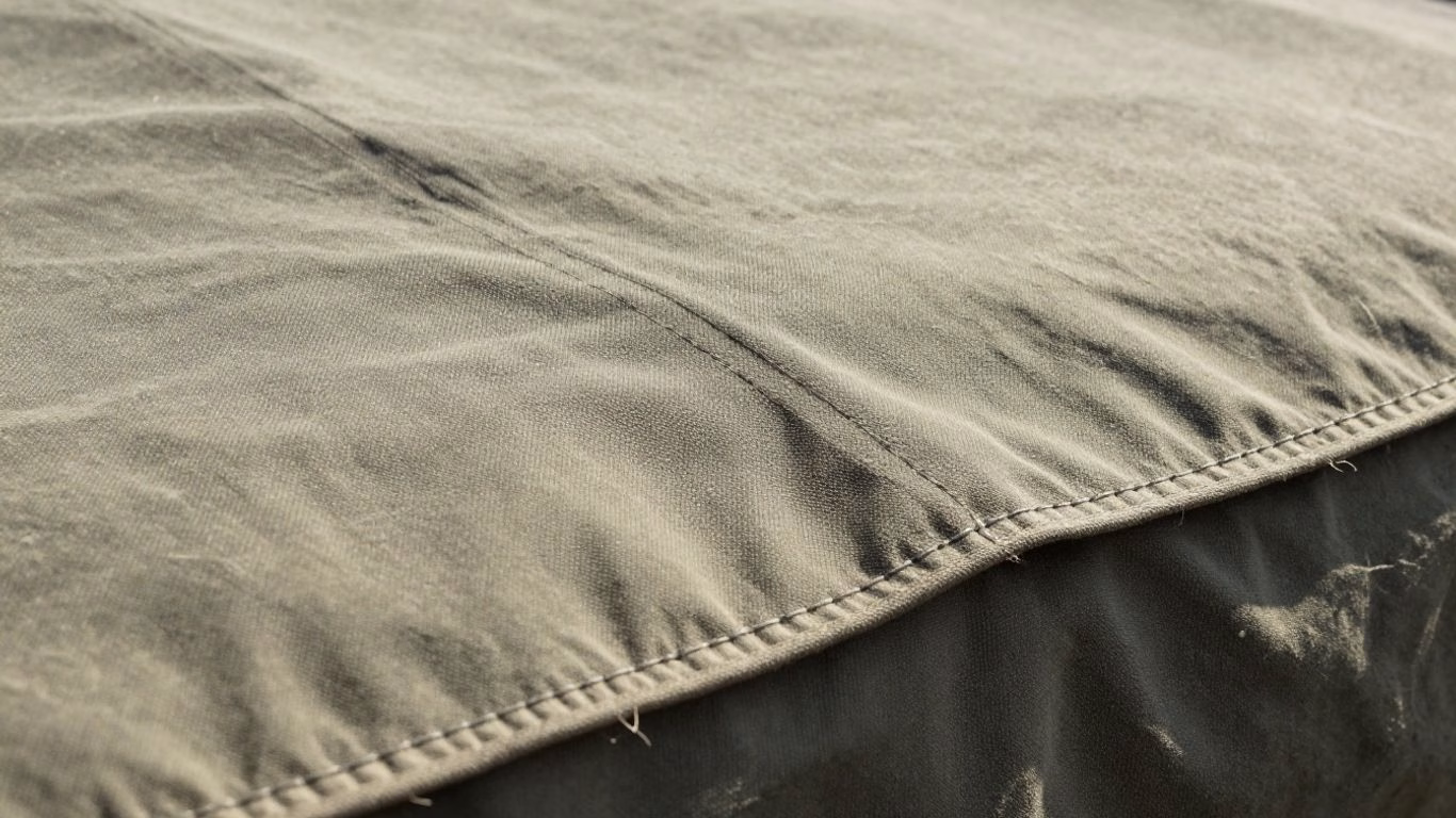 Durable heavy-duty canvas cover texture